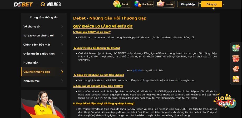 Debet - Cổng game cá cược uy tín hàng đầu hiện nay Các câu hỏi về cổng game Debet