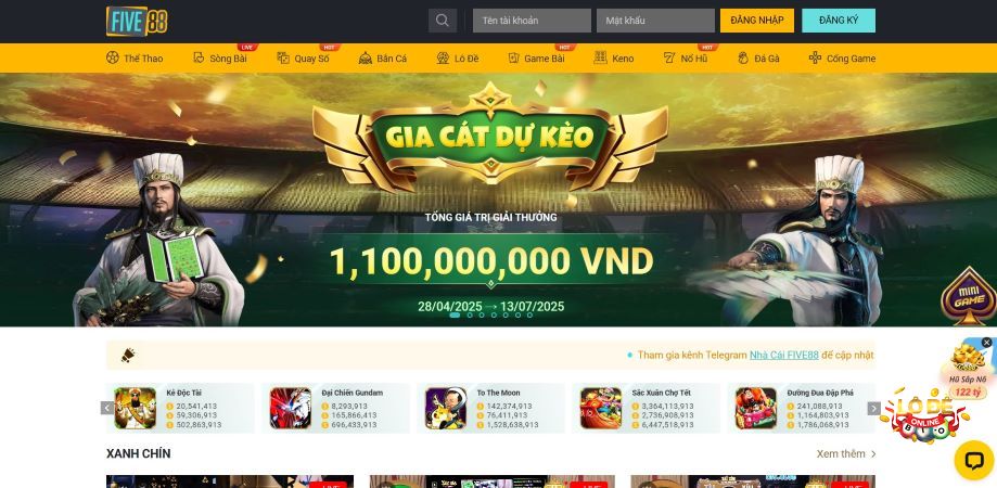 Giới thiệu sơ lược cổng game Five88