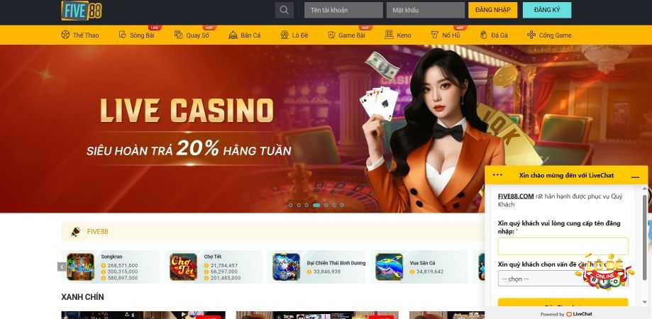 Ưu điểm nổi bật tại cổng game Five88