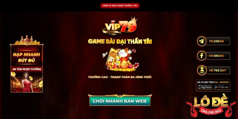 Vip 79 hoạt động dưới sự quản lý của nhà phát hành RaiseBet