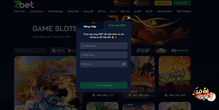 Cách tham gia chơi tại cổng game Zbet